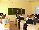 Виктор Толоконский в Академгородке встретился с учащимися школы № 162 с углубленным изучением французского языка