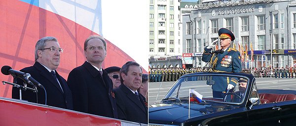 В Новосибирске на главной площади города состоялся торжественный парад