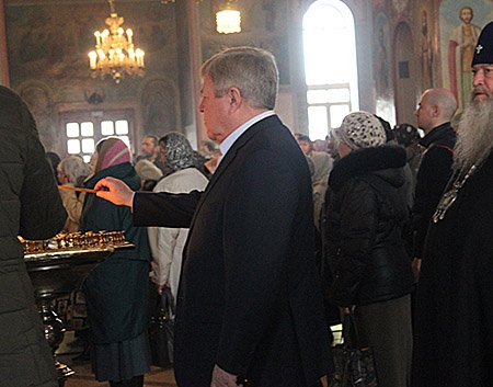 В Вознесенском кафедральном соборе в г. Новосибирске