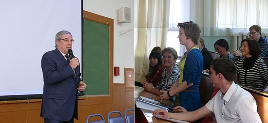 Виктор Толоконский ответил на вопросы студентов и преподавателей Сибирской академии финансов и банковского дела