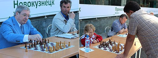 Виктор Толоконский принял участие в сеансе одновременной игры под руководством международных гроссмейстеров