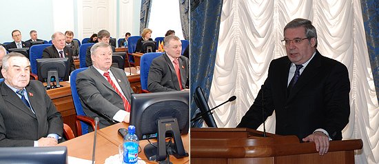 Виктор Толоконский представил кандидатуру В.Назарова депутатам Законодательного Собрания Омской области