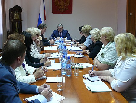 В ходе встречи с руководителями профсоюза