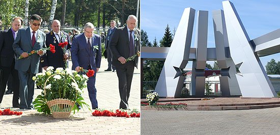 Виктор Толоконский возложил цветы к мемориалу мысковским воинам, погибшим в Афганской войне и других вооруженных конфликтах