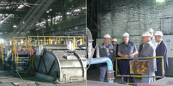 В цехах Новосибирского электродного завода