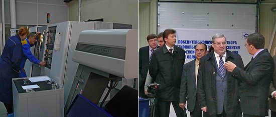 Полномочный представитель побывал в учебном центре «НАПО им.Чкалова», где студенты занимаются изготовлением деталей самолетов