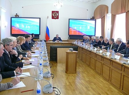 В ходе совещания обсуждались актуальные проблемы строительного комплекса Новосибирской области