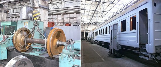 В цехах «Улан-Удэнского локомотивовагоноремонтного завода»