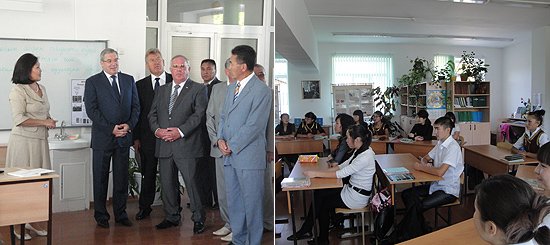 Виктор Толоконский осмотрел классы гимназии