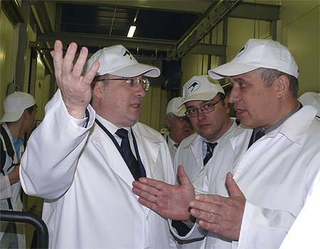 Губернатор Новосибирской области Виктор Толоконский, полномочный представитель Президента РФ в Сибирском федеральном округе Анатолий Квашнин