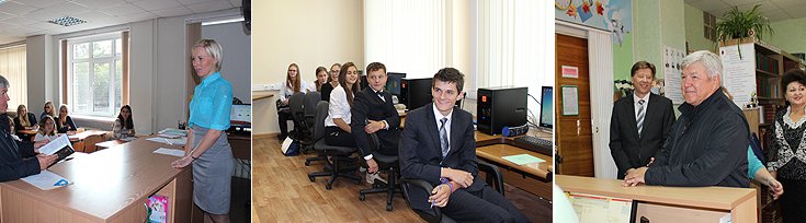 Полпред осмотрел учебные кабинеты, пообщался с преподавателями, учащимися младших и старших классов