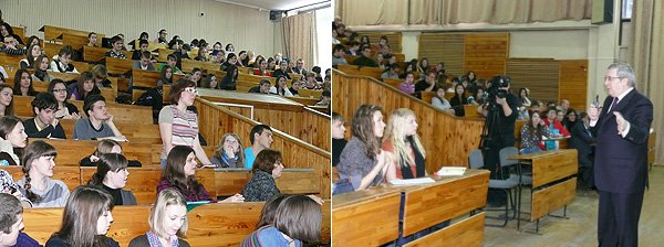 Во ходе встречи со студентами Новосибирского государственного университета
