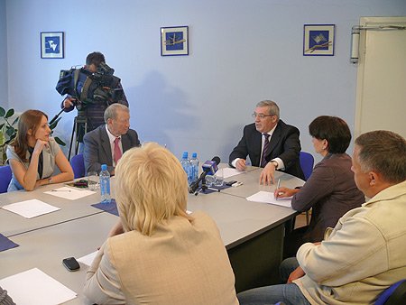 Виктор Толоконский ответил на вопросы журналистов ГТРК «Новосибирск»