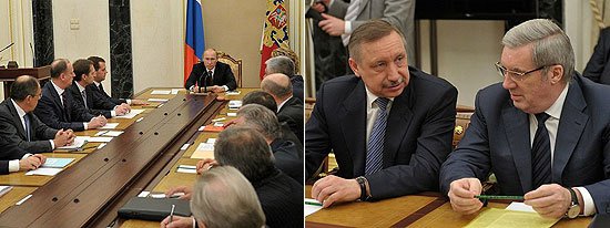 В ходе заседания (использованы фото пресс-службы Президента России)