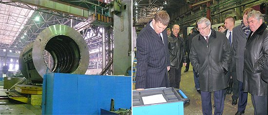 Полномочный представитель осмотрел производственные мощности завода