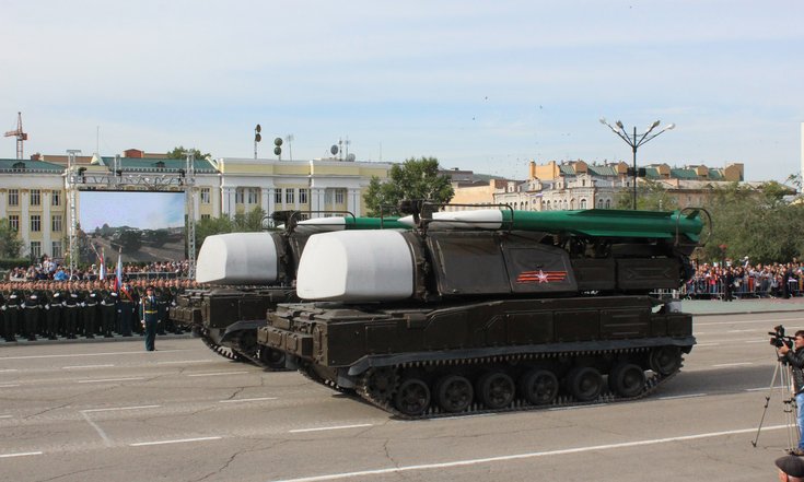 Военный парад войск Читинского гарнизона