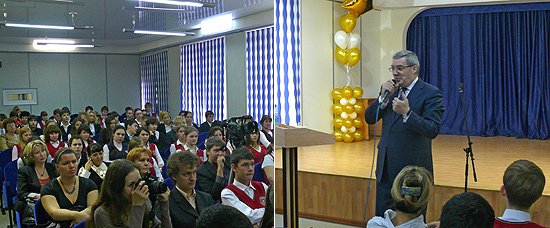 В ходе общения с учащимися специализированных классов и преподавателями Лицея № 22