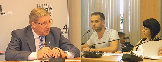Члены Молодежной палаты рассказали Виктору Толоконскому о проектах, реализуемых организацией