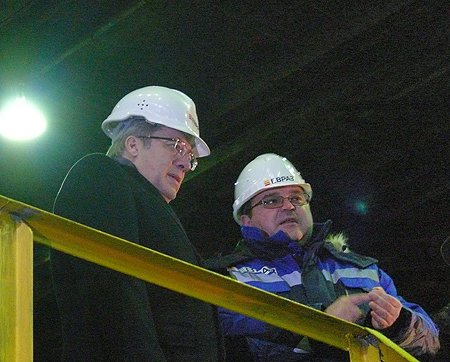 Виктор Толоконский ознакомился с производством Новокузнецкого металлургического комбината