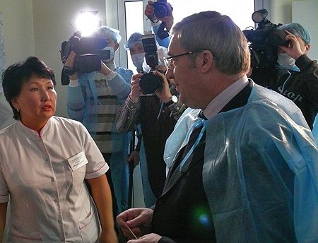 Полпред посетил перинатальный центр ОГУЗ «Областная больница № 2»