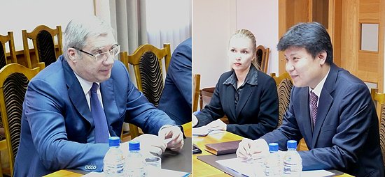 Полномочный представитель главы государства в СФО встретился с директором Торгового Отдела Посольства Республики Корея (КОТРА) в Новосибирске Ли Кум Ха