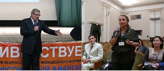 Виктор Толоконский ответил на вопросы представителей молодежных профсоюзных организаций Сибири
