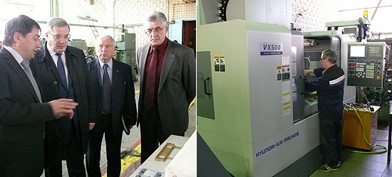 Полномочный представитель осмотрел цеха завода