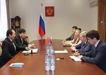 Полномочный представитель встретился с членами делегации Общества китайско-российской дружбы