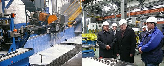 В ходе осмотра мощностей завода