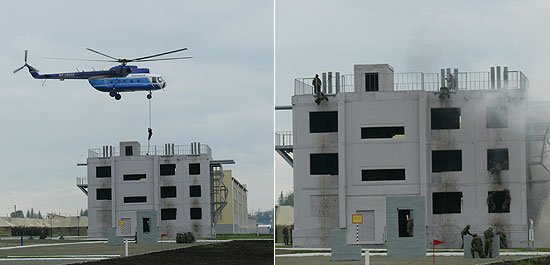 Совместное учение было продемонстрировано гостям первенства