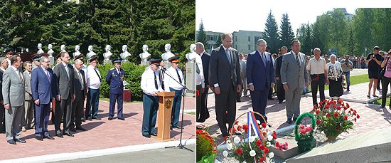 Церемония возложения цветов к мемориалу «Героям Отечества – выпускникам училища»