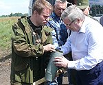 Полномочный представитель ознакомился с новым способом утилизации боеприпасов на Шиловском полигоне