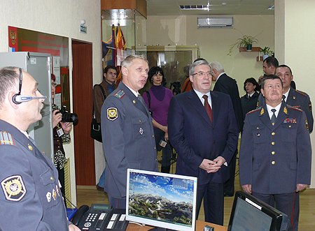 В дежурной части Главного Управления внутренних дел Новосибирской области