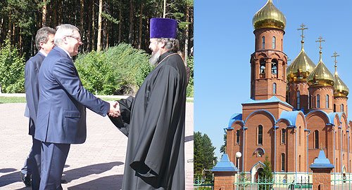 Полпред посетил Кафедральный Собор Рождества Иоанна Предтечи памяти погибших шахтеров