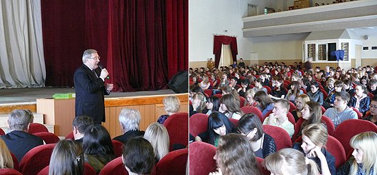 В ходе встречи со студентами и преподавателями