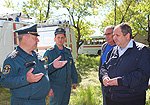 По поручению Николая Рогожкина сотрудники аппарата посетили г. Камень-на-Оби в Алтайском крае, где осложнилась паводковая ситуация