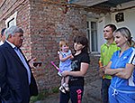 Полномочный представитель посетил пункты временного размещения украинских беженцев