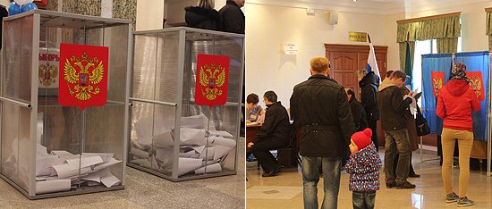 Голосование на избирательном участке