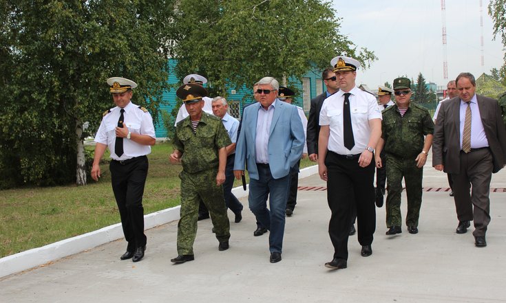 Во время посещения Новосибирского судоходного шлюза