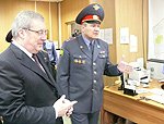 Полномочный представитель ознакомился с работой Отдела полиции № 5 «Дзержинский» УМВД России по г. Новосибирску