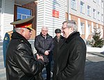Виктор Толоконский посетил военный городок №1 в Новосибирске и встретился с офицерами мотострелковой бригады