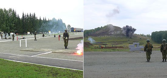 Во время совместного учения антитеррористической направленности