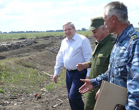 В ходе осмотра Шиловского полигона