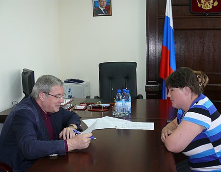 В ходе личного приема граждан