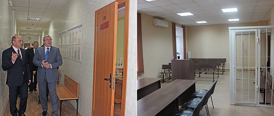 Полпред осмотрел реконструированные помещения здания Дзержинского районного суда г. Новосибирска