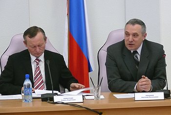 Губернатор Забайкальского края Равиль Гениатулин и полномочный представитель Президента Российской Федерации в Сибирском федеральном округе Анатолий Квашнин
