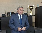В преддверие нового игрового сезона полпред встретился с тренерами и игроками мини-футбольного клуба «Сибиряк»