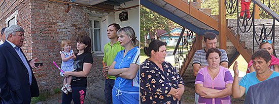 В ходе посещения пунктов временного размещения беженцев из Украины