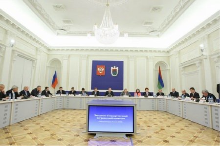 Заседание Государственной пограничной комиссии.Фото пресс-службы Правительства Российской Федерации.