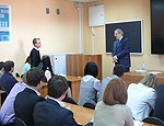 Виктор Толоконский пообщался со студентами и преподавателями Сибирского государственного университета путей сообщения